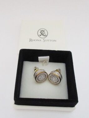 RHONA SUTTON Men's Stud Sterling Silver Earrings